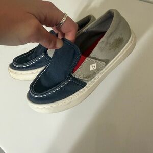 Sperry Kids Slip-On Shoes - Navy and Gray